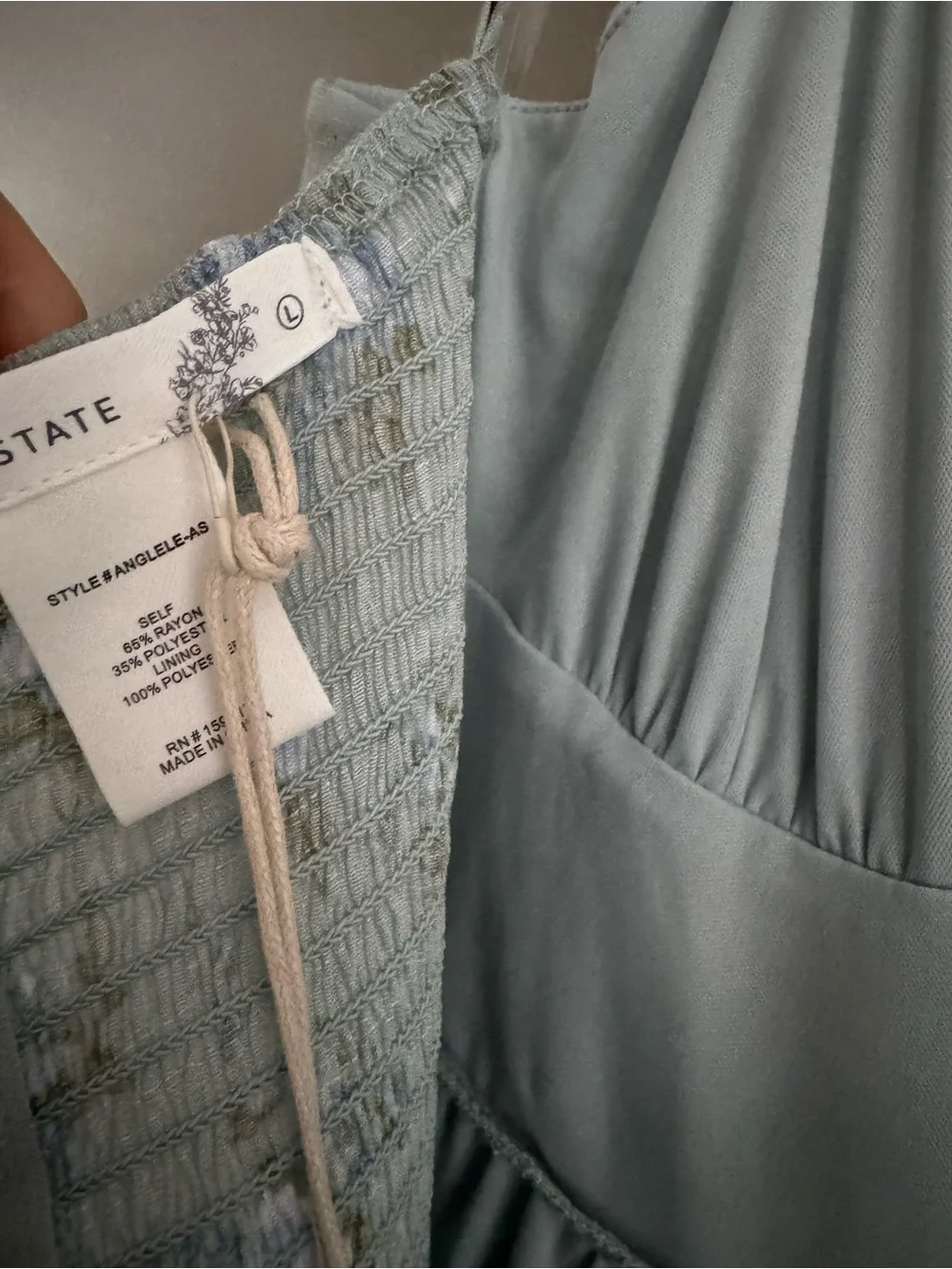 NWT Altar’d State Angelle textured Floral Tiered Maxi Dress - Picture 9 of 11